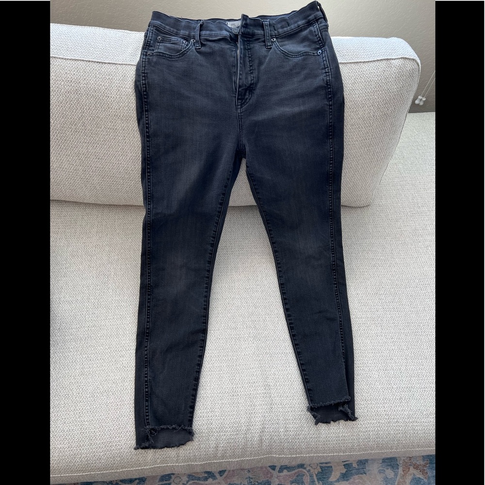Madewell - 30 -  10” High Rise Skinny Jeans in Lunar Wash